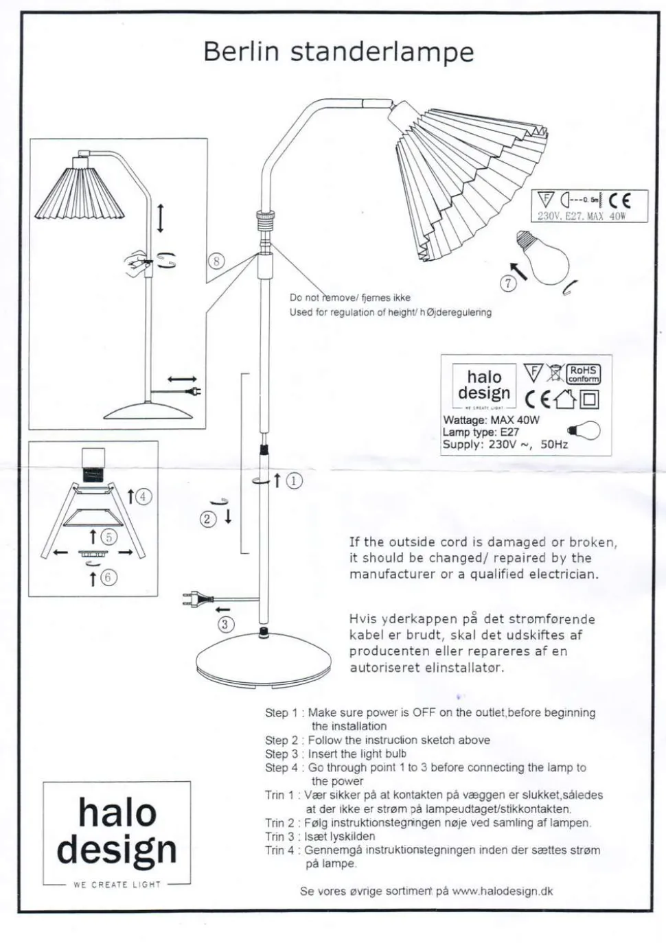 Berlin Gulvlampe