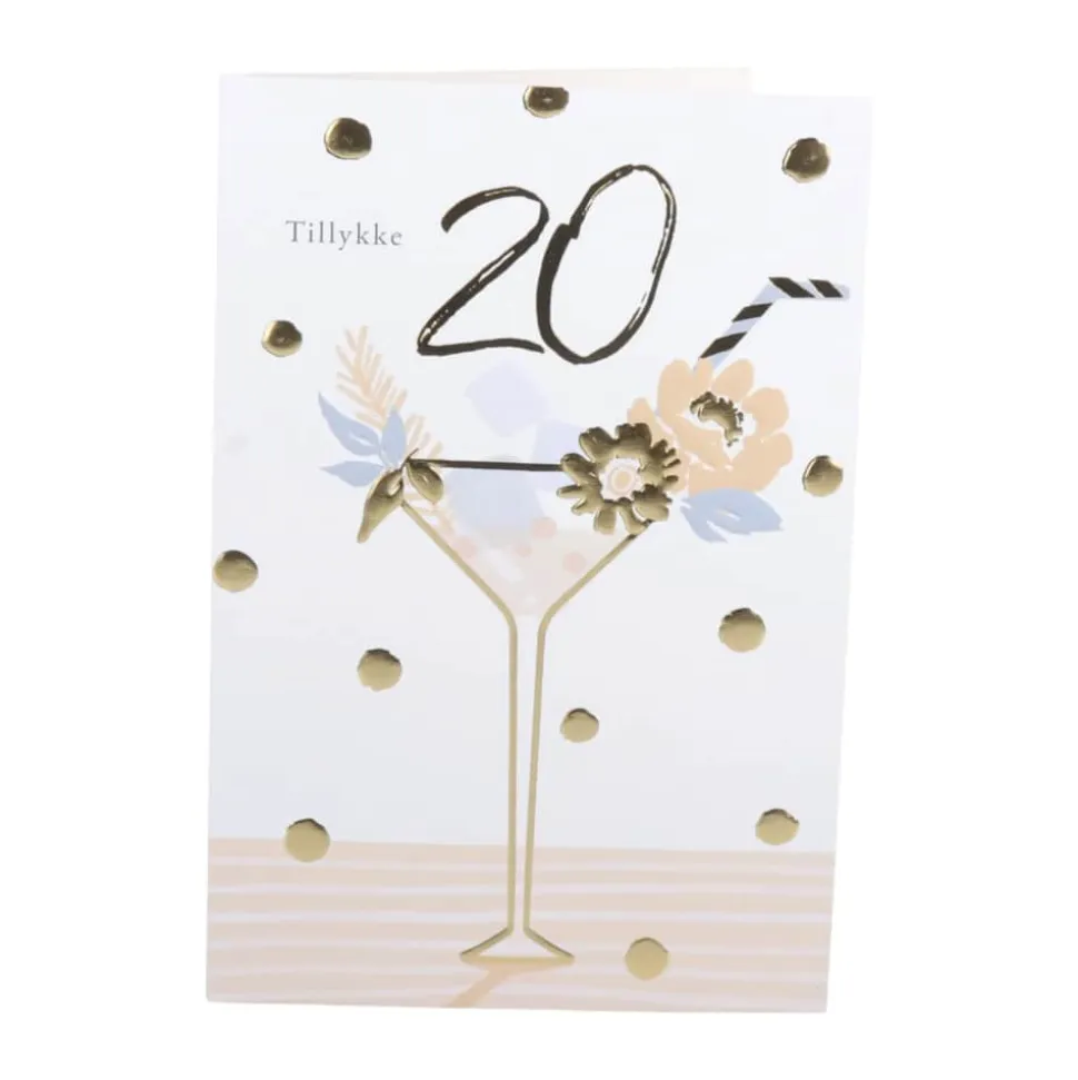 Kort - Tillykke 20 år