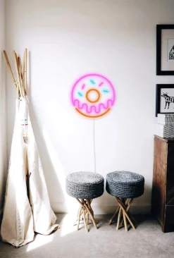Neon LED Lampe - Donut