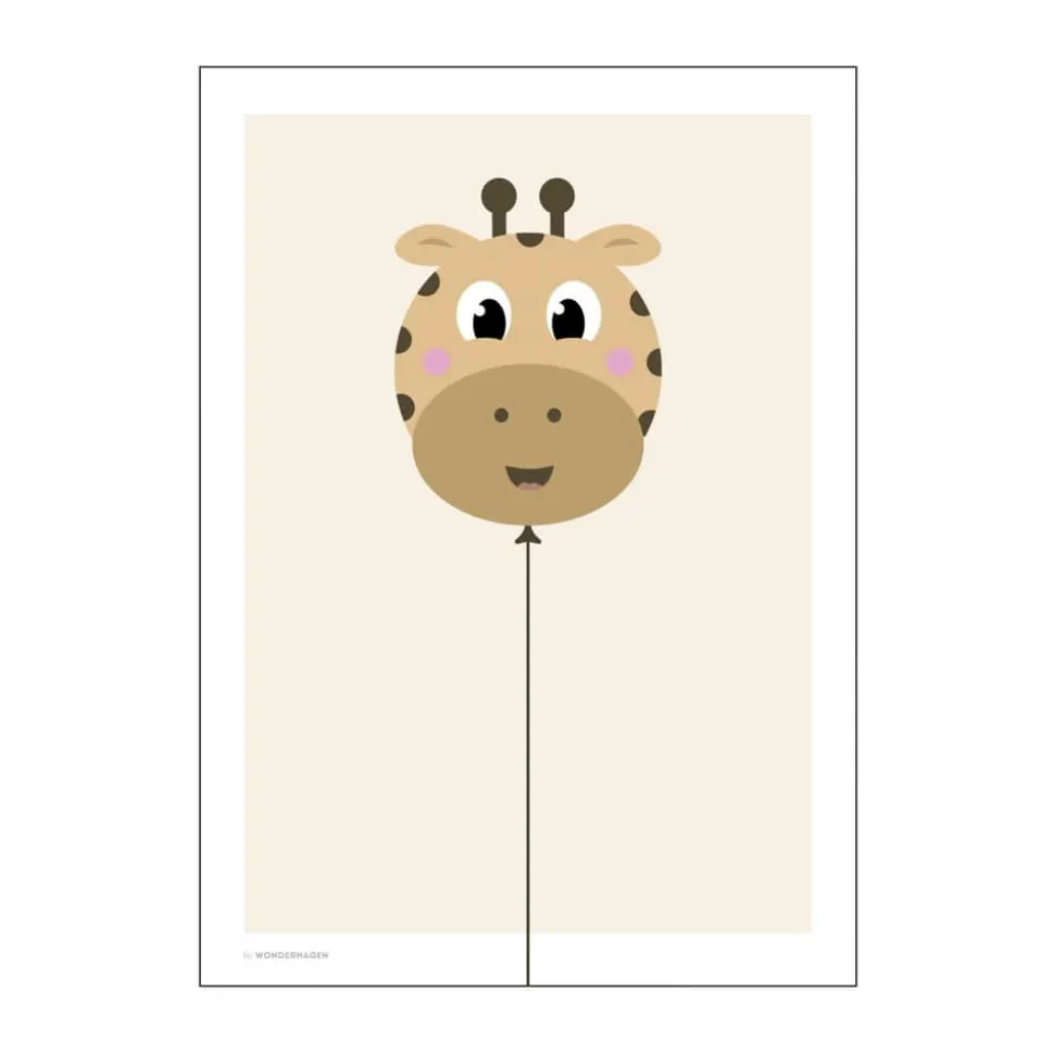 Plakat - Balloon Giraf