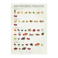 plakat - Årstidernes frugter