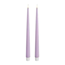 Real Flame LED Kertelys m. lak - 2 stk.