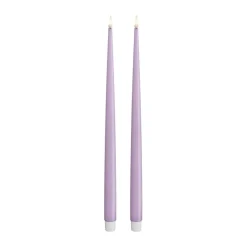 Real Flame LED Kertelys m. lak - 2 stk.