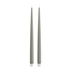 Real Flame LED Kertelys m. lak - 2 stk.