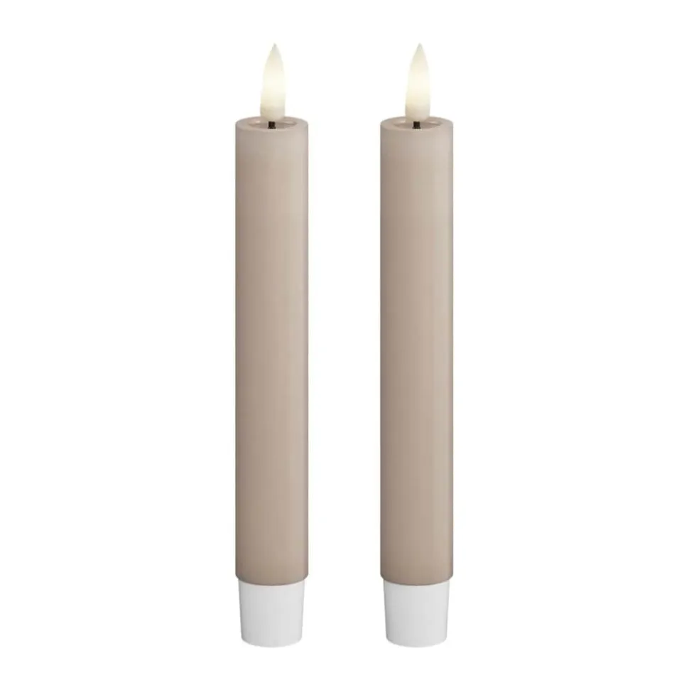 Real Flame LED Kronelys - 2 stk.