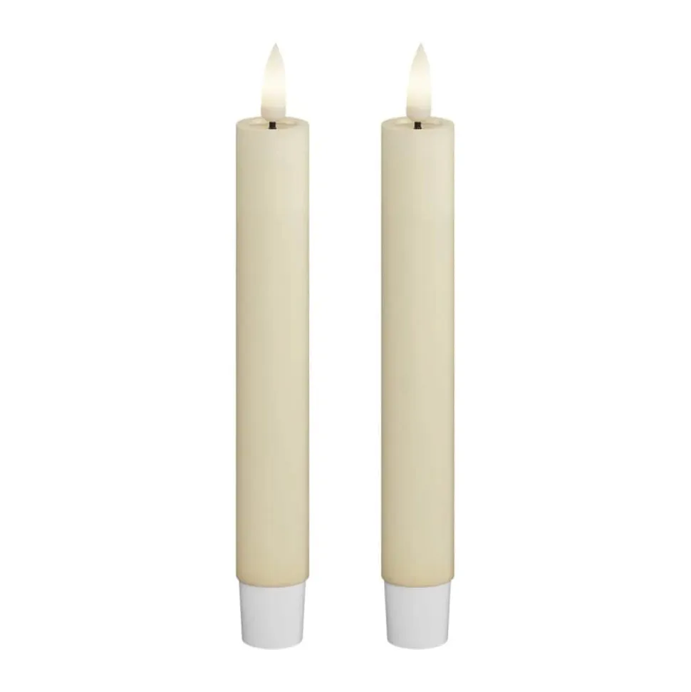 Real Flame LED Kronelys - 2 stk.