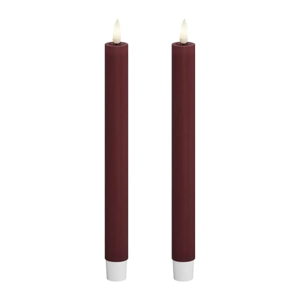 Real Flame LED Kronelys - 2 stk.