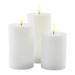 Smilla Genopladelig LED Bloklys - 3 stk.