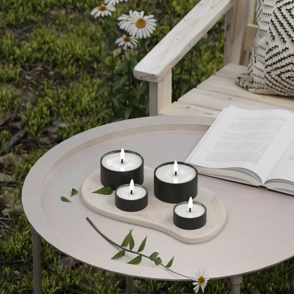 Udendørs LED Fyrfadslys - 2 stk.