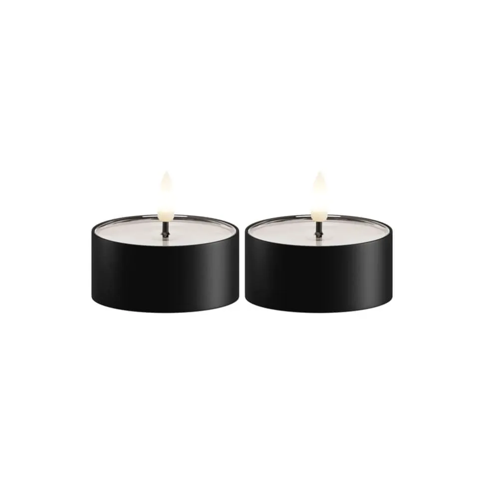Udendørs LED Fyrfadslys - 2 stk.