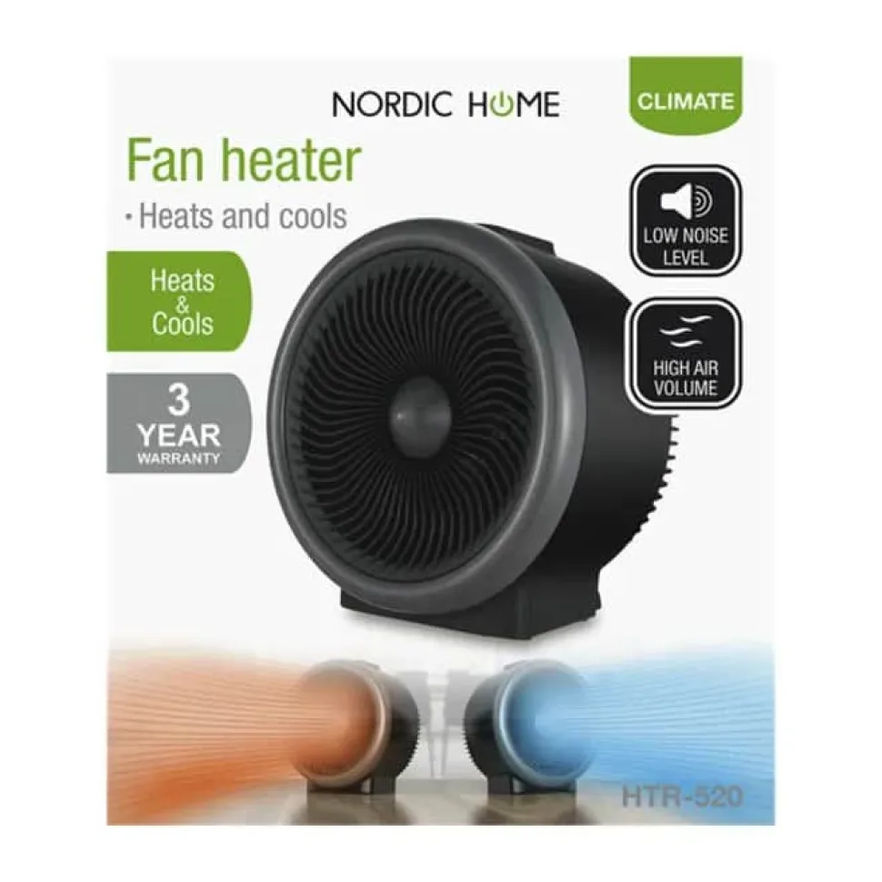Varmeblæser/køleventilator